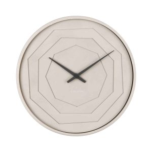 Karlsson Wall Clock Layered Origami Warm Grey D.30cm