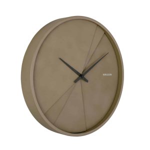 Karlsson Wall clock Warm Layered Lines Moss Green D.30cm