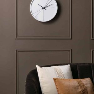 Karlsson Wall clock Warm Layered Lines White D.30cm