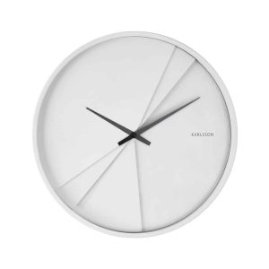 Karlsson Wall clock Warm Layered Lines White D.30cm