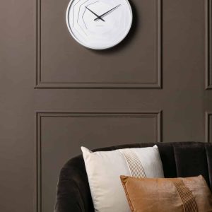 Karlsson Wall Clock Layered Origami White D.30cm