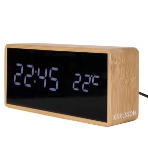 Karlsson Alarm clock Tube Bamboo