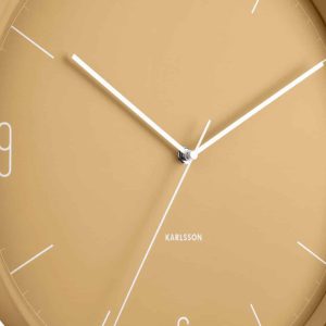 Karlsson Wall Clock Numbers & Lines Yellow D.40cm