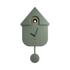 Karlsson Wall Clock Modern Jungle Green Cuckoo