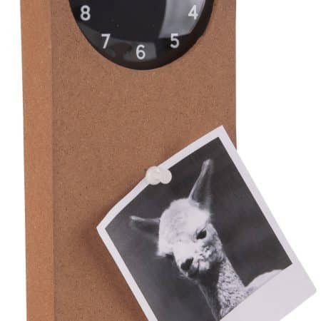 Karlsson Present Time Memo Board Time To Remember Clock Brown D.10 cm