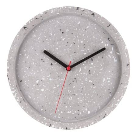 Karlsson Wall Clock Tom Terrazzo Grey D. 26cm