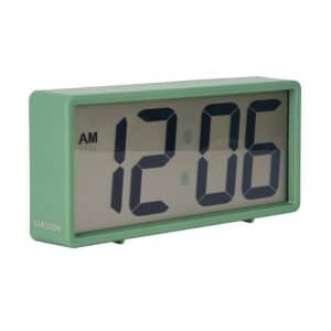 Karlsson Alarm Clock Coy Rubberized Green 18,5 X 8,5 X 4Cm