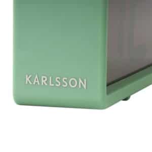 Karlsson Alarm Clock Coy Rubberized Green 18,5 X 8,5 X 4Cm