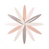 Karlsson Wall Clock Bloom Metal Pink Tones D.45cm