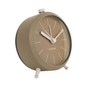 Karlsson Alarm clock Button Metal Matt Moss Green