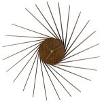 Karlsson Wall Clock Helix XL Dark Wood Veneer D. 68 cm