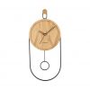 Karlsson Wall Clock Swing Pendulum Light Wood Veneer D. 20 cm
