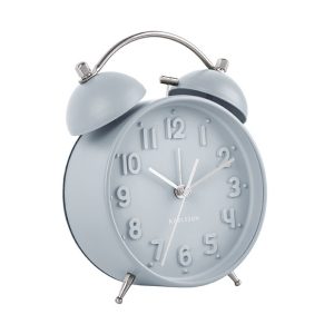 Karlsson Alarm Clock Iconic Matt Ice Blue 15 x 11 x 6 cm