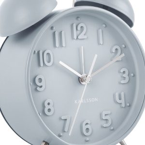 Karlsson Alarm Clock Iconic Matt Ice Blue 15 x 11 x 6 cm