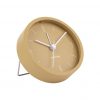 Karlsson Alarm Clock Numbers & Lines Iron Matt Ochre Yellow D.9cm, H.3cm
