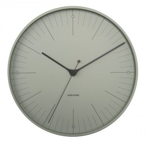Karlsson Wall Clock Index Metal Grayed Jade D. 40 cm