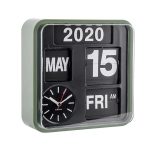 Karlsson Wall Clock Mini Flip Green Casing 24.5 x 24.5 x 10 cm