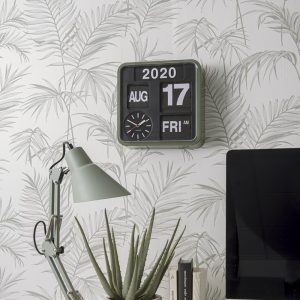 Karlsson Wall Clock Mini Flip Green Casing 24.5 x 24.5 x 10 cm